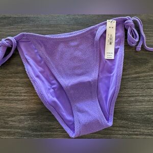 PINK Victoria's Secret Purple Shimmer Bikini Bottoms. NWT!